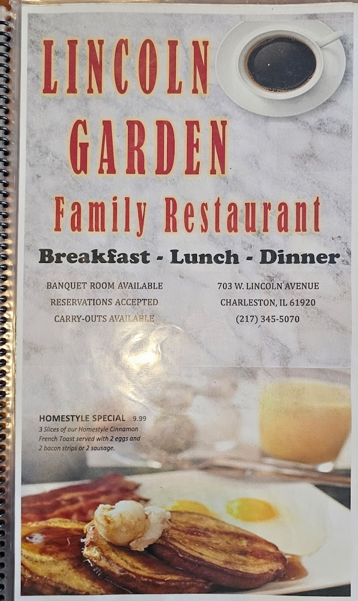 Menu Lincoln Garden Family Restaurant-9